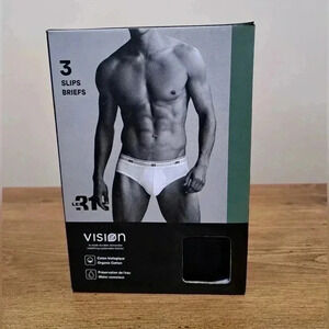 NWT - Simons Le31 - 3  pack Mens Briefs New in the Box - Cotton Black Size XXL